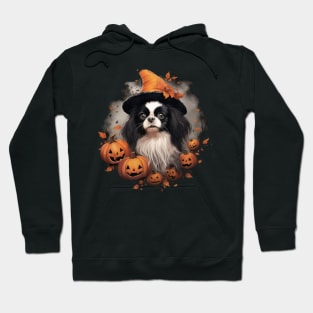 Halloween Japanese spaniel Design Hoodie